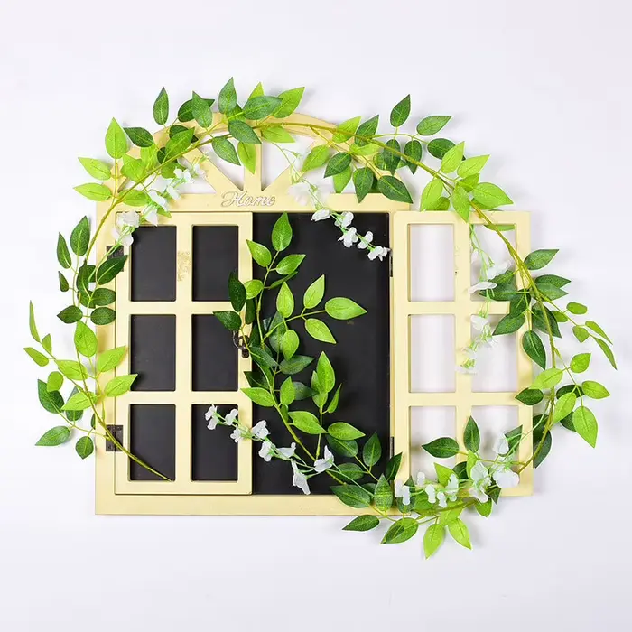 Guirlande de plantes artificielles de type lierre pour la décoration de la maison, de la table, du j