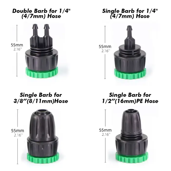 Joendoco-Connecteur de robinet de tuyau d'arrosage, filetage femelle 1/2 "3/4", adaptateur de tube m