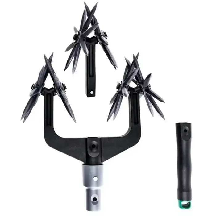 Cultivateur rotatif découseur de pelouse de jardin, motoculteur rotatif de jardinage réglable et out