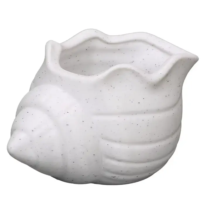 Pot de fleurs en forme de coquillage imprimé en 3D, ornements sur le thème de l'océan, mini pot de p