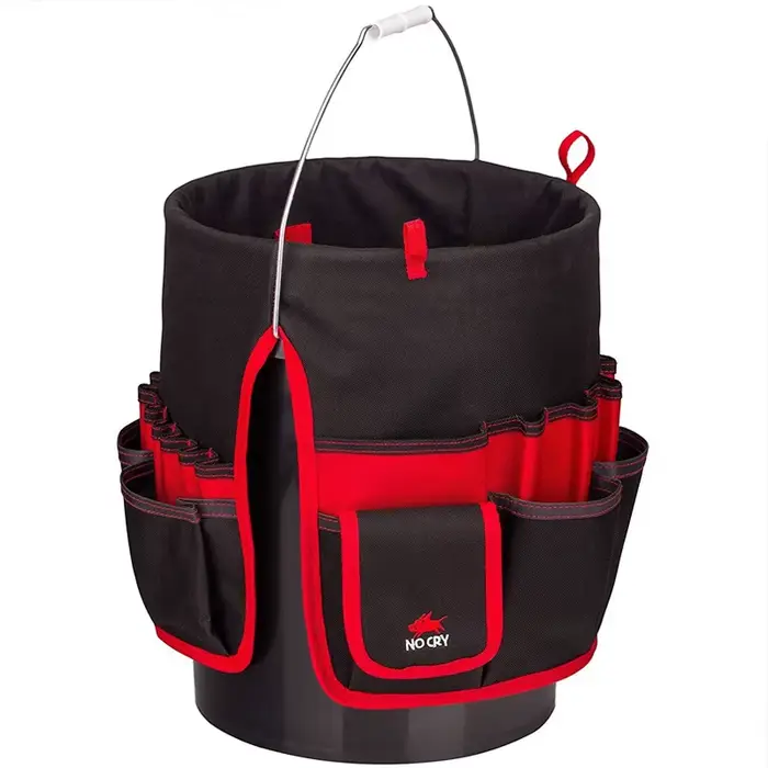 Seau organisateur pochette sac de rangement 42 grilles poche sac à outils de jardinage