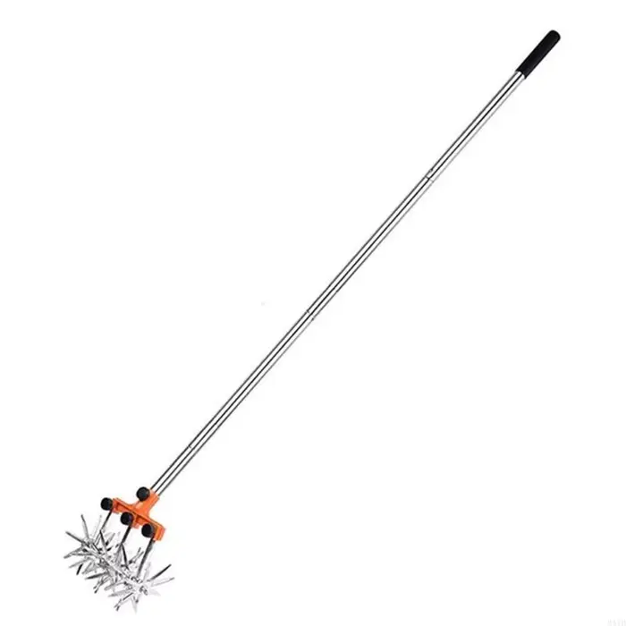 Ergonomic Garden Soil Solonder Metal Build sans effort Fonctionnement parfait pour les utilisateurs âgés Petit stockage M4YD