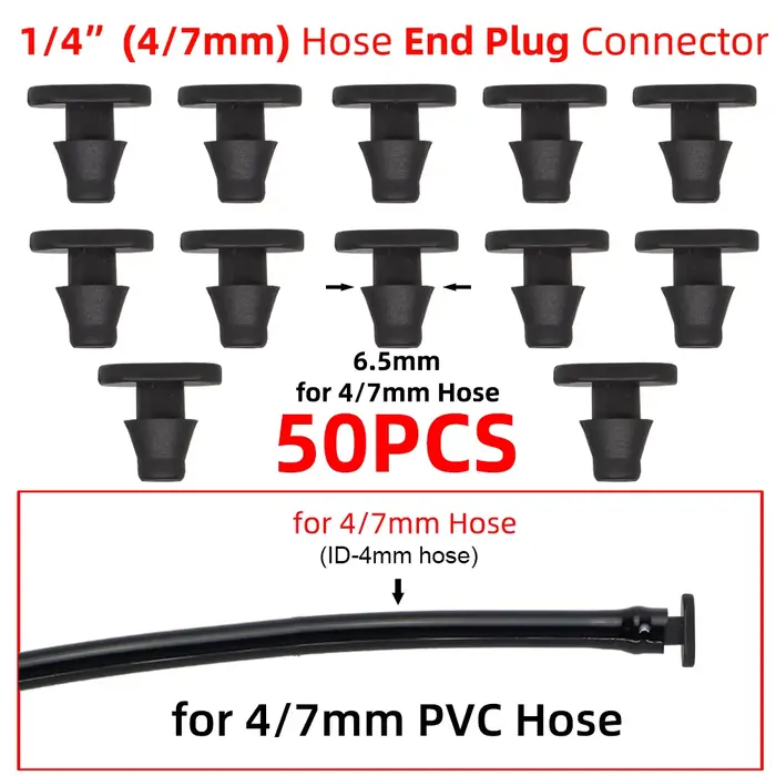 Connecteurs de tuyau d'arrosage de jardin 4/7mm, raccords d'irrigation goutte-à-goutte, raccords pou