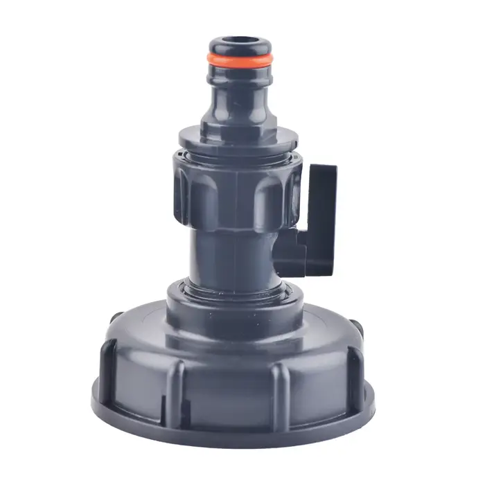Valve de Déroutage à Filetage Femelle de 3/4 Pouces, Adaptateur de Vidange IBC, Raccords de Bec, Out