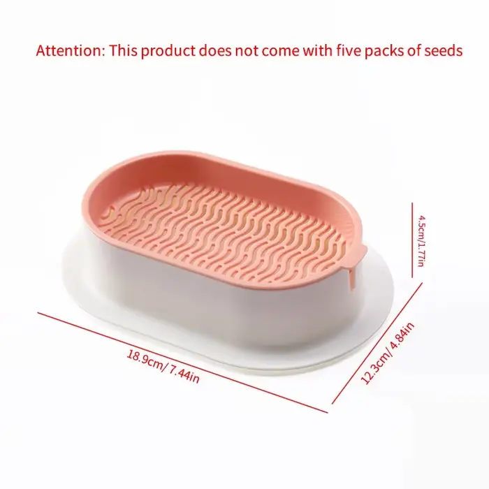Nouveau plat de germination de chat de compagnie Pot de culture plante hydroponique