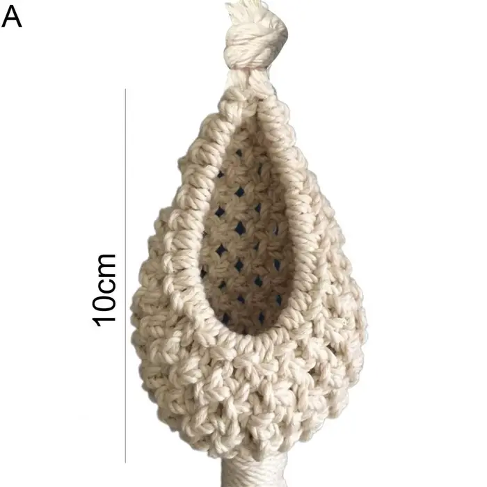 Mir en macramé fait à la main pour la décoration intérieure, cintre pour plantes vertes, pot de fleurs, jardinière de jardin, filet de tapisserie, sac