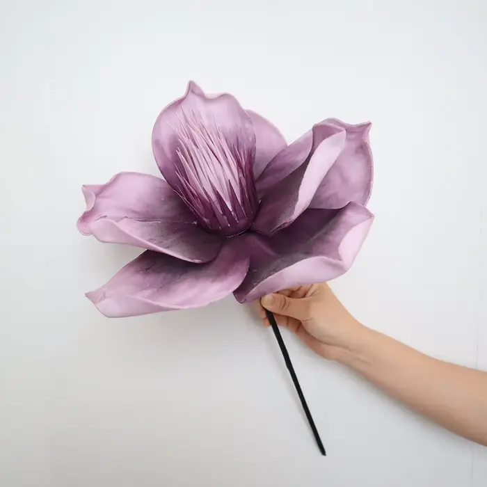 Fleur de Magnolia simulée 3D à grande échelle 30/50CM, accessoires de photographie de fleurs simulée