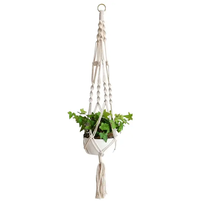 ConfronPlant-Cintre de plante en macramé fait à la main