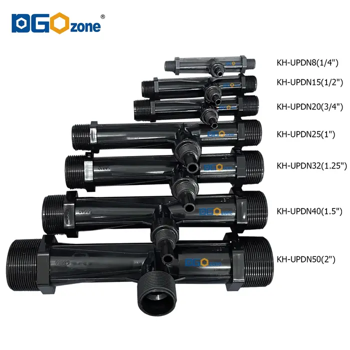 DGOzone – injecteur Venturi UPVC pour mélanger le liquide Venturi avec Valve, filetage BSP 1/2 "3/4"