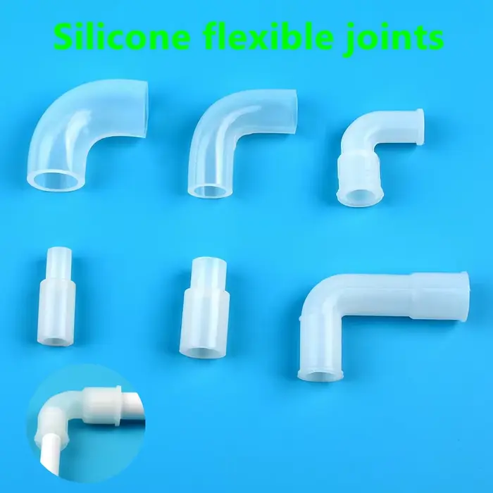 Connecteur de tuyau à Joints flexibles en Silicone, coude en caoutchouc, Tube dur, raccords souples,