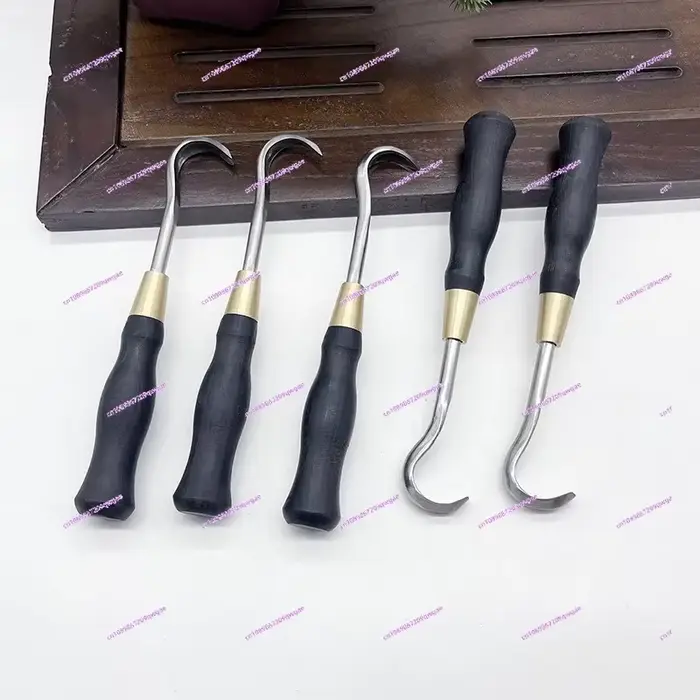 Ensemble d'outils de gravure de bonsaï | Couteau à crochet brossé pour la modélisation