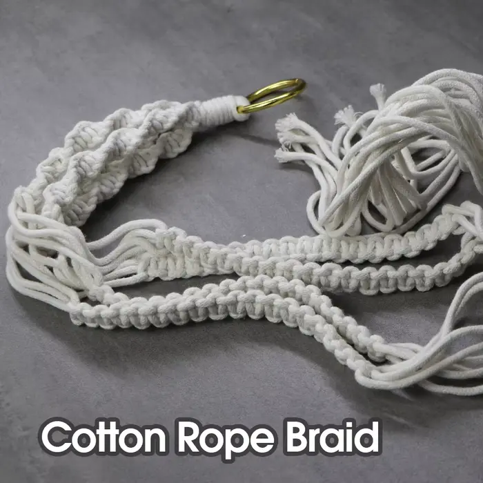 Panier suspendu pour Pot de fleurs tissé en corde de coton, pour jardin, décoration intérieure de pl