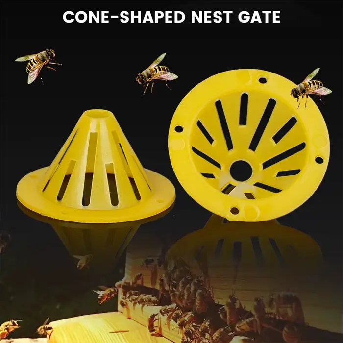Porte d'entrée à sens unique pour l'apiculture, cône de sortie d'entrée de ruche, évent réutilisable