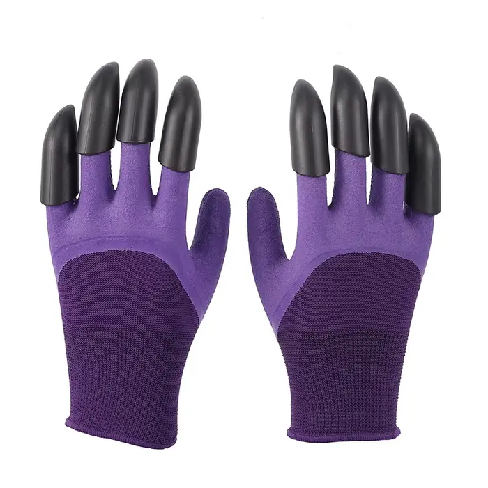 Gants de jardinage avec griffes, respirants, imperméables, pour le travail, creuser, plantation, rés
