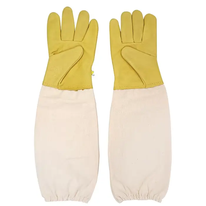 Gants d'apiculture anti-piqûres d'abeilles, manches de protection respirantes en maille longue, gant
