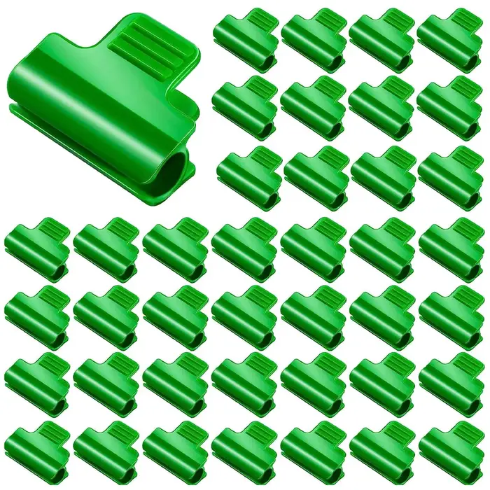 Pinces à Film pour serre, 20 pièces, pour hangar de jardin, rangée de couverture, filet, cerceau de 