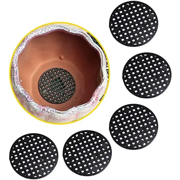 Tampon rond en maille pour pot de fleur, jardinière de bonsaï, polymères de grille astronomique, fil