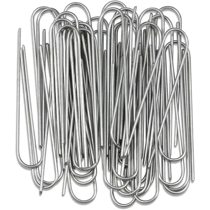 Agrafes de jardin de type U, piquets de tube de clôture robustes, broches Sod, pointe de paysage gal
