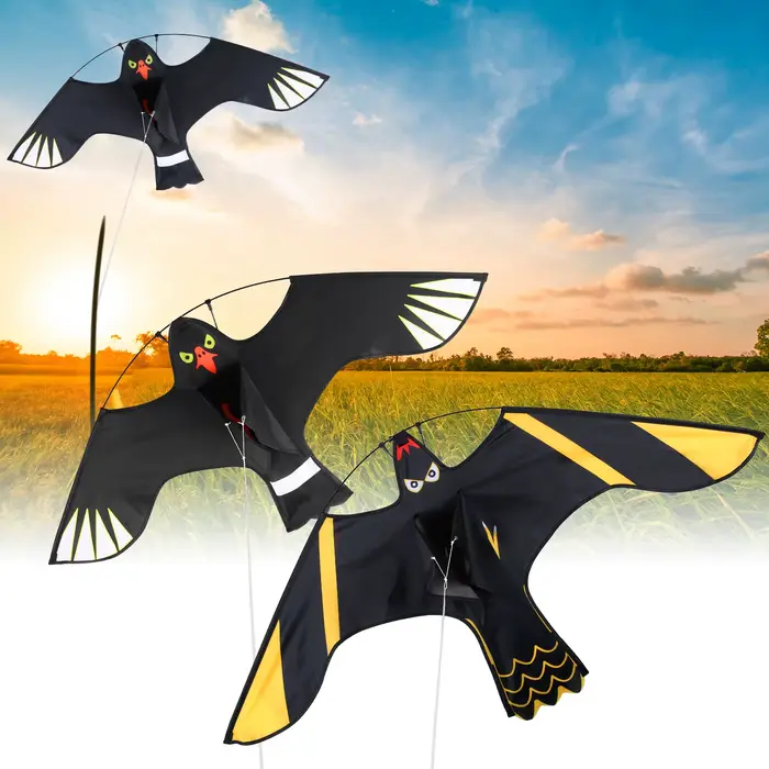 Répulsif pour oiseaux, faucon volant, cerf-volant, épouvantail, décoration extérieure, lutte antipar