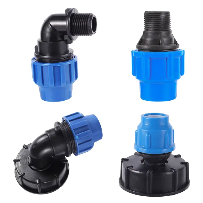 Convertisseur de tuyau PE 20/25/32mm, adaptateur réducteur de filetage 1/2 "3/4" 1 ", connecteur de