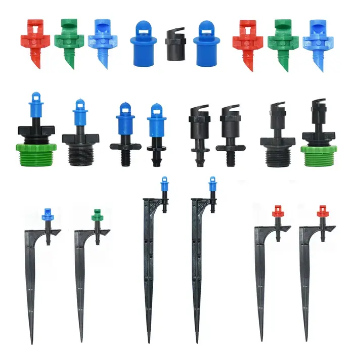 90/180/360 °   Arroseur d'irrigation goutte à goutte réglable pour jardins, buses de brumisation sur