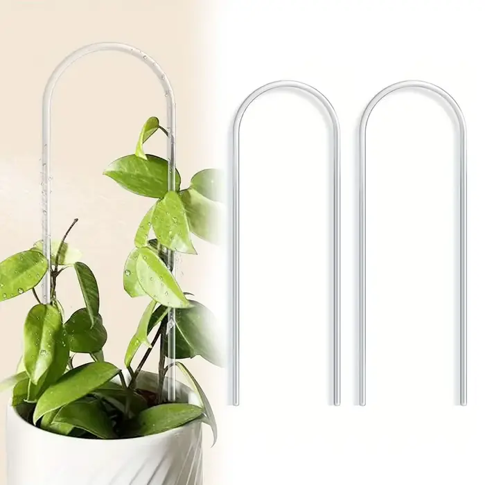 Support pour plantes en acrylique en forme de U, 2 pièces, cadre d'escalade élégant pour plantes, su