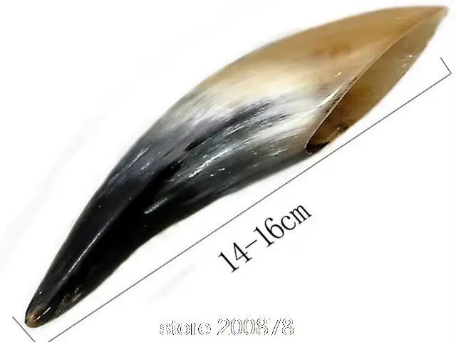Corne de bétail jaune 14-16CM, traitement GuaSha, Technique médicale chinoise, déclenchement thérape
