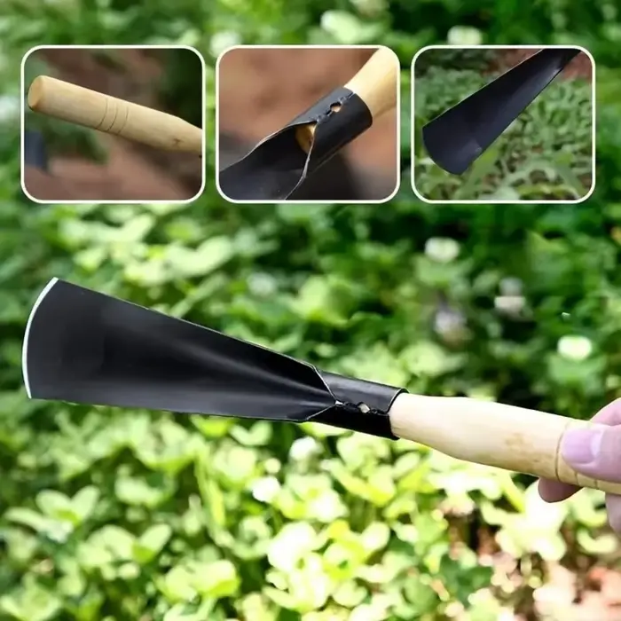 Pelle de jardinage robuste en fer pour creuser l'ail