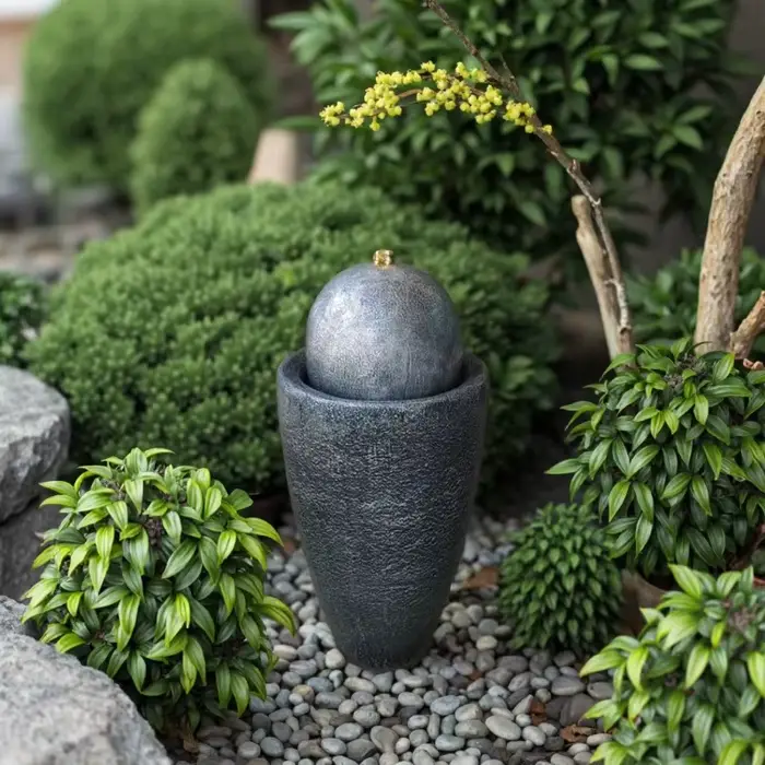 Ornement de fontaine décoratif de jardin de cour intérieure/extérieure