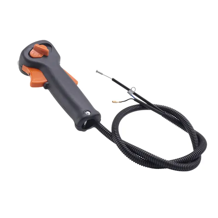 Poignée de commande d'accélérateur avec interrupteur pour débroussailleuses et tondeuses Stihl FS120