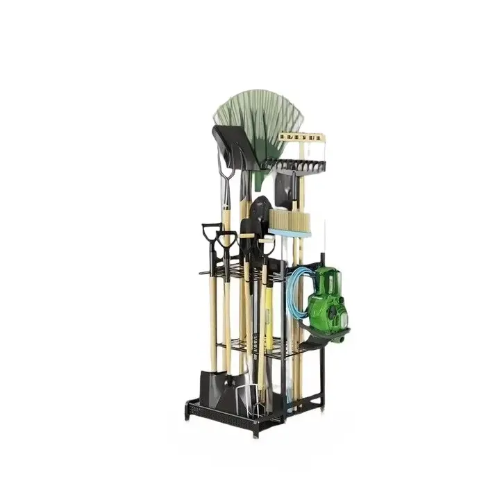 Organisateur d'outils de jardin, support d'outils de jardin, tour d'outils de cour pour l'organisati