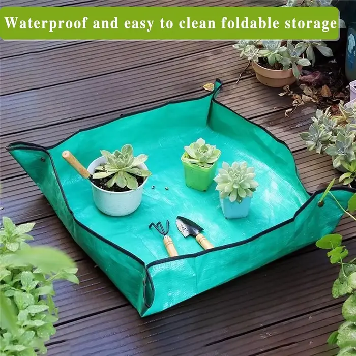 Tapis de plantation de repotting 50cm-100cm, tapis d'empotage de jardinage pliable pour plantes de j
