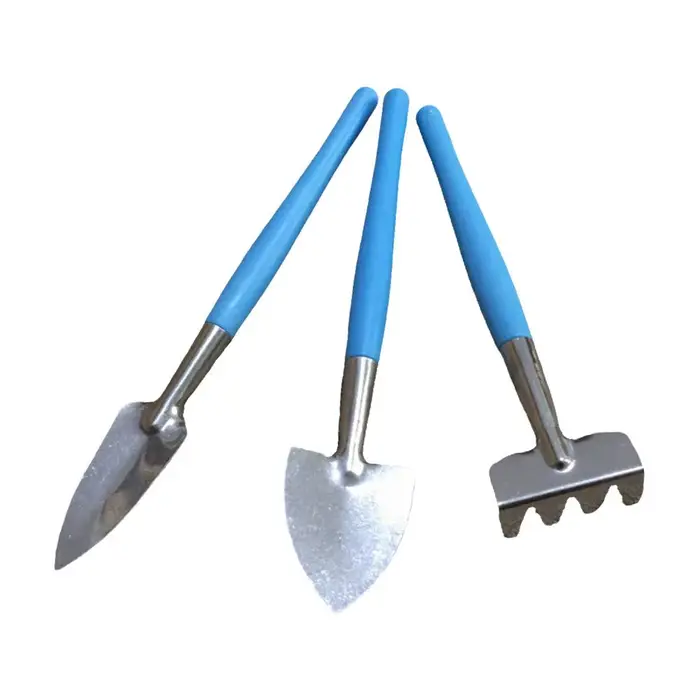 Mini ensemble d'outils de jardinage pour plantes, pelle, râteau, houe, outils de désherbage et de fe