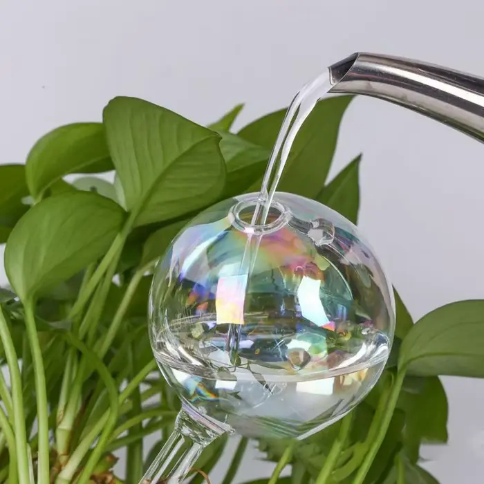 Ampoules d'arrosage automatique pour plantes, dégradé de couleur arc-en-ciel, ampoules d'arrosage en