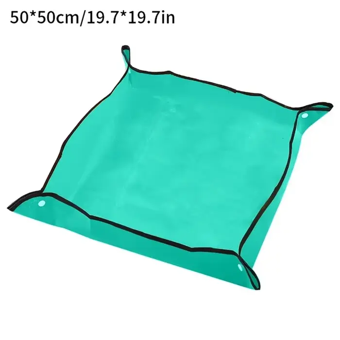 Tapis de jardinage PE carré pour plantes, imperméable pour la transplantation de Pots de fleurs, tap