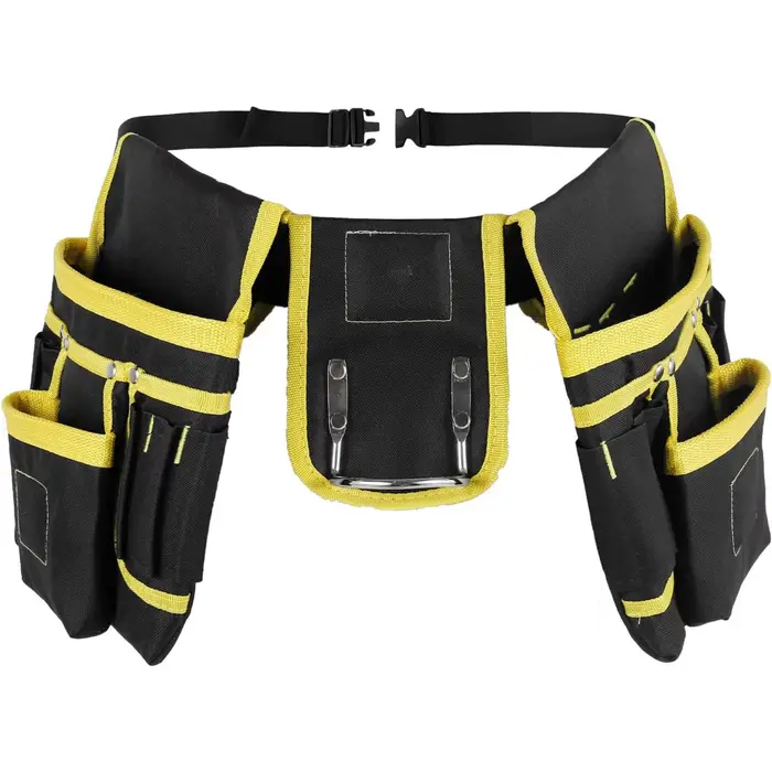 Sac de ceinture porte-outils, ceinture utilitaire avec poches réglables, sacoche de travail détachab