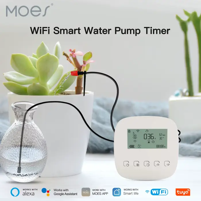 Moes-Machine d'arrosage intelligente Tuya WiFi