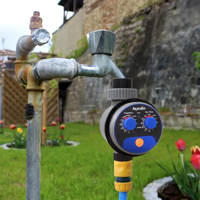 Minuterie d'arrosage automatique pour jardin, Version améliorée, vanne à bille 21025 pour système de