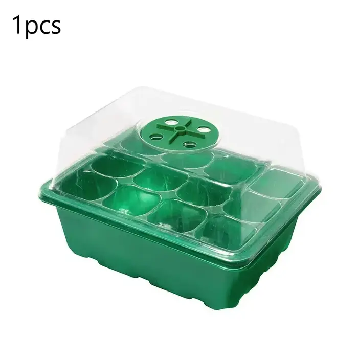 Boîte à semis multifonctionnelle pour jardinage, pot à semis en plastique à 12 alvéoles, boîte à sem
