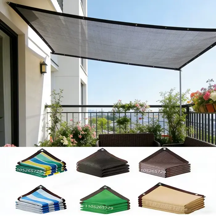 Filet pare-soleil gris pour jardin, protection UV, cour, jardin, pergola, serre, garage, protection 