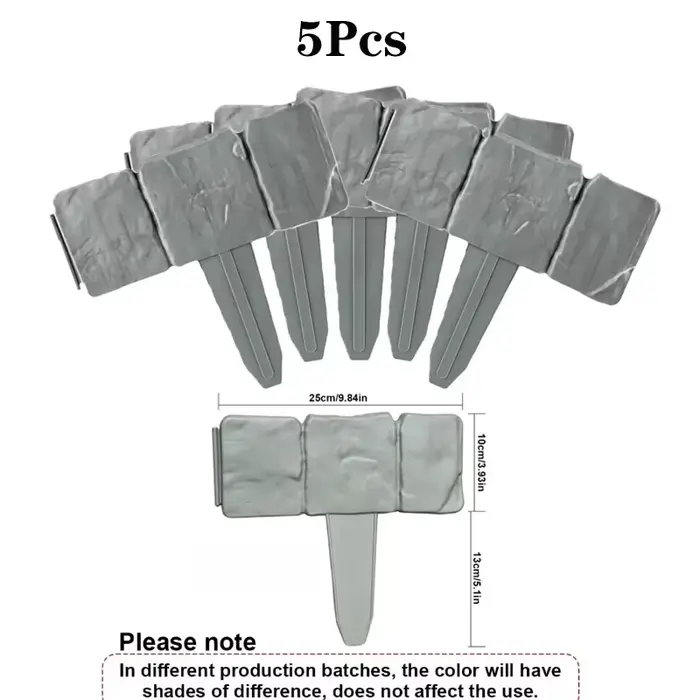 Bordure de jardin en plastique de 33 pieds, pour aménagement paysager, bordures de parterre de fleur