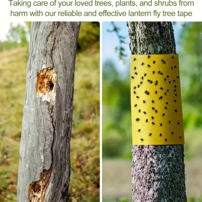 Ruban adhésif Double face jaune anti-insectes