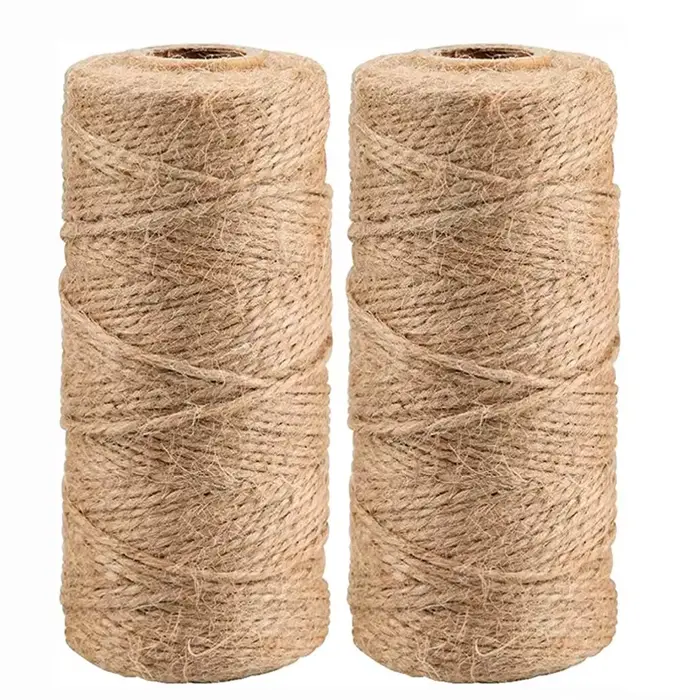 Corde en Jute naturelle Vintage 1MM 2MM, ficelle, artisanat, emballage cadeau, Jute, chanvre, jardin