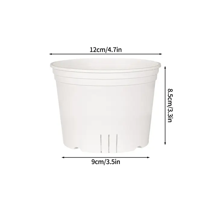 Pot de fleurs Transparent avec trous, Pot d'orchidée en plastique, Pots d'orchidées à fente, soucoup