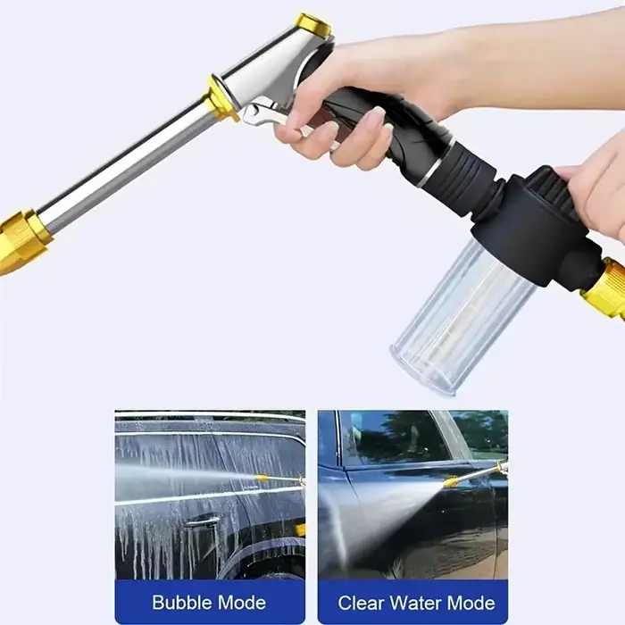 Pistolet à eau haute pression pour le lavage de voiture, buse de tuyau de jardin 3/4, pulvérisateur 