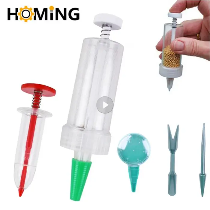 Fournitures d'outils de jardinage, semoir de seringue, Mini distributeur de graines de semis, semoir