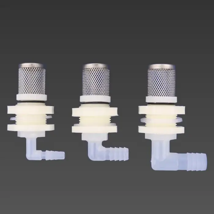 Joints coudés en acier inoxydable pour Aquarium, 20mm, connecteurs de Drainage de réservoir d'eau, J