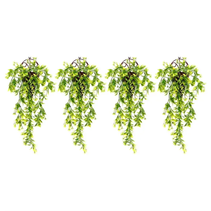 Lot de 4 guirlandes de lierre artificiel avec protection anti-UV pour la maison, le jardin et les dé