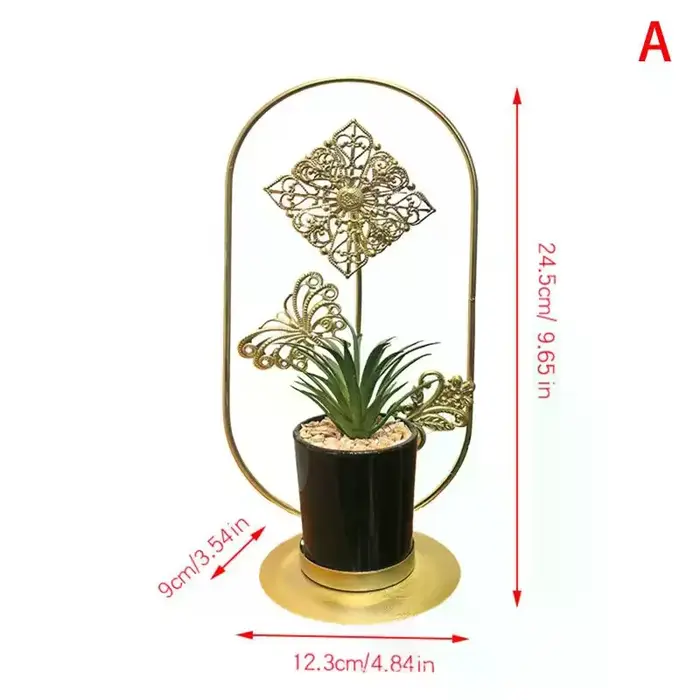 Plante Artificielle en Pot en Fer