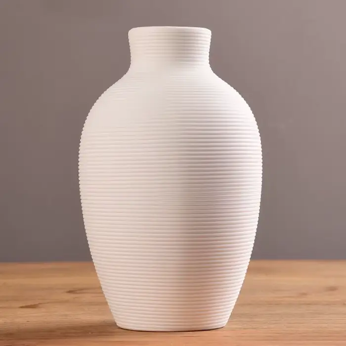Vase à fleurs en céramique pour la décoration intérieure, pot de fleurs nordique, cache-pot moderne,